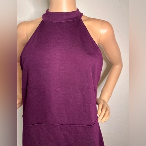 Forever 21+ Plum Sleeveless Stretch Above Knee Dress Size 1X NWT - Picture 7 of 8